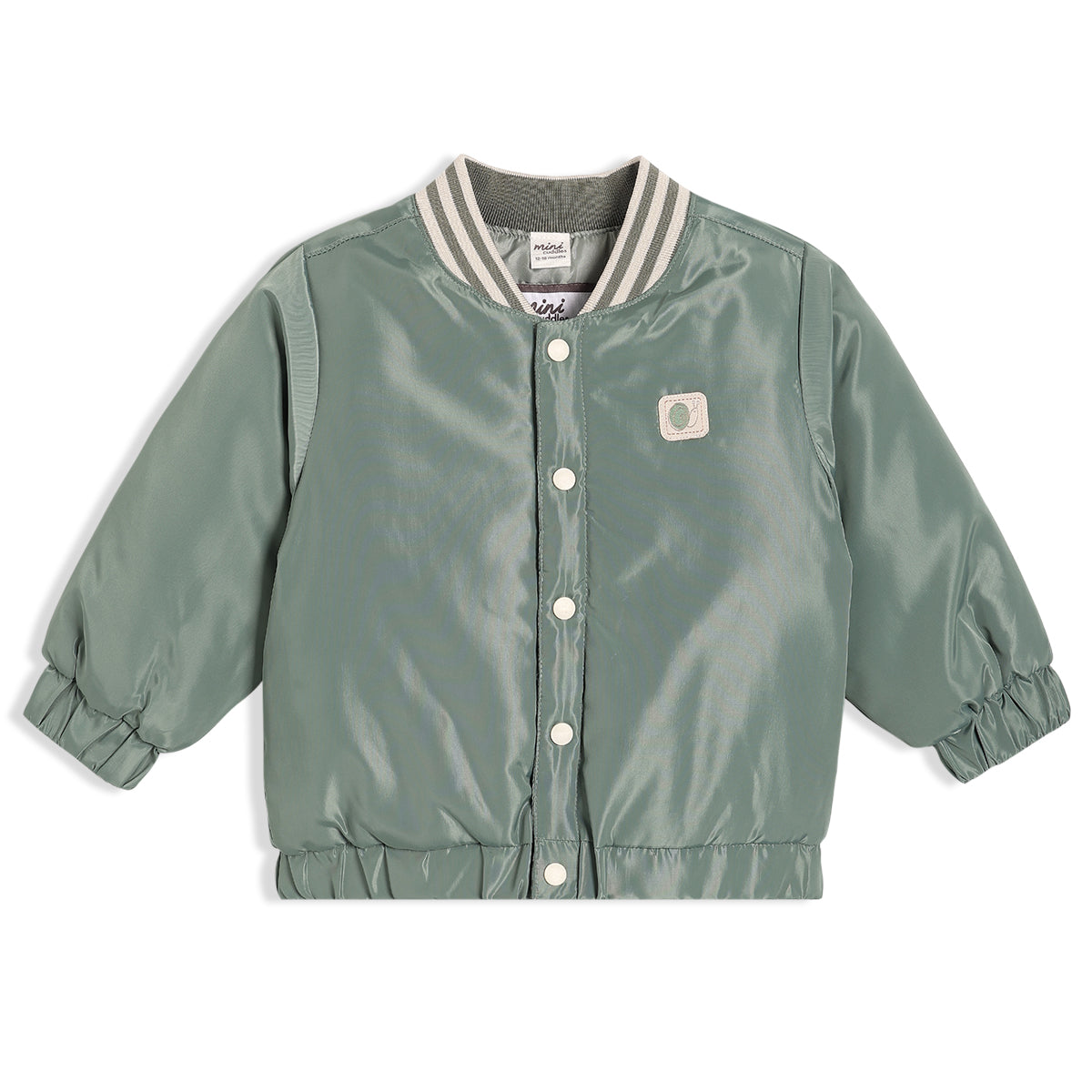 Boys Grey Collar Full Sleeve Jacket