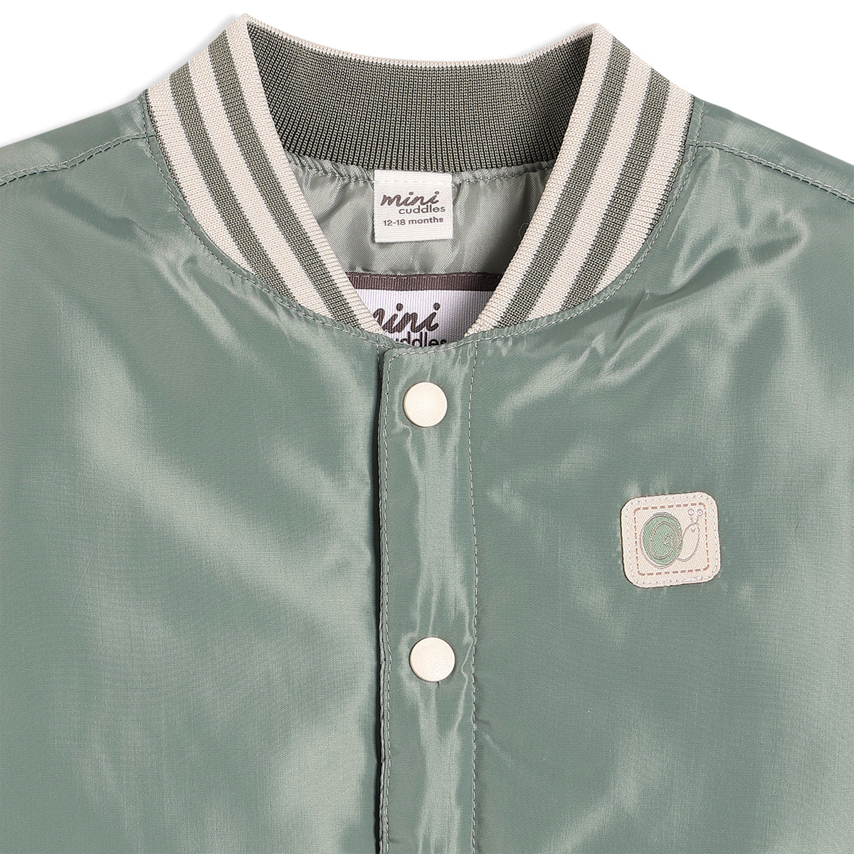 Boys Grey Collar Full Sleeve Jacket