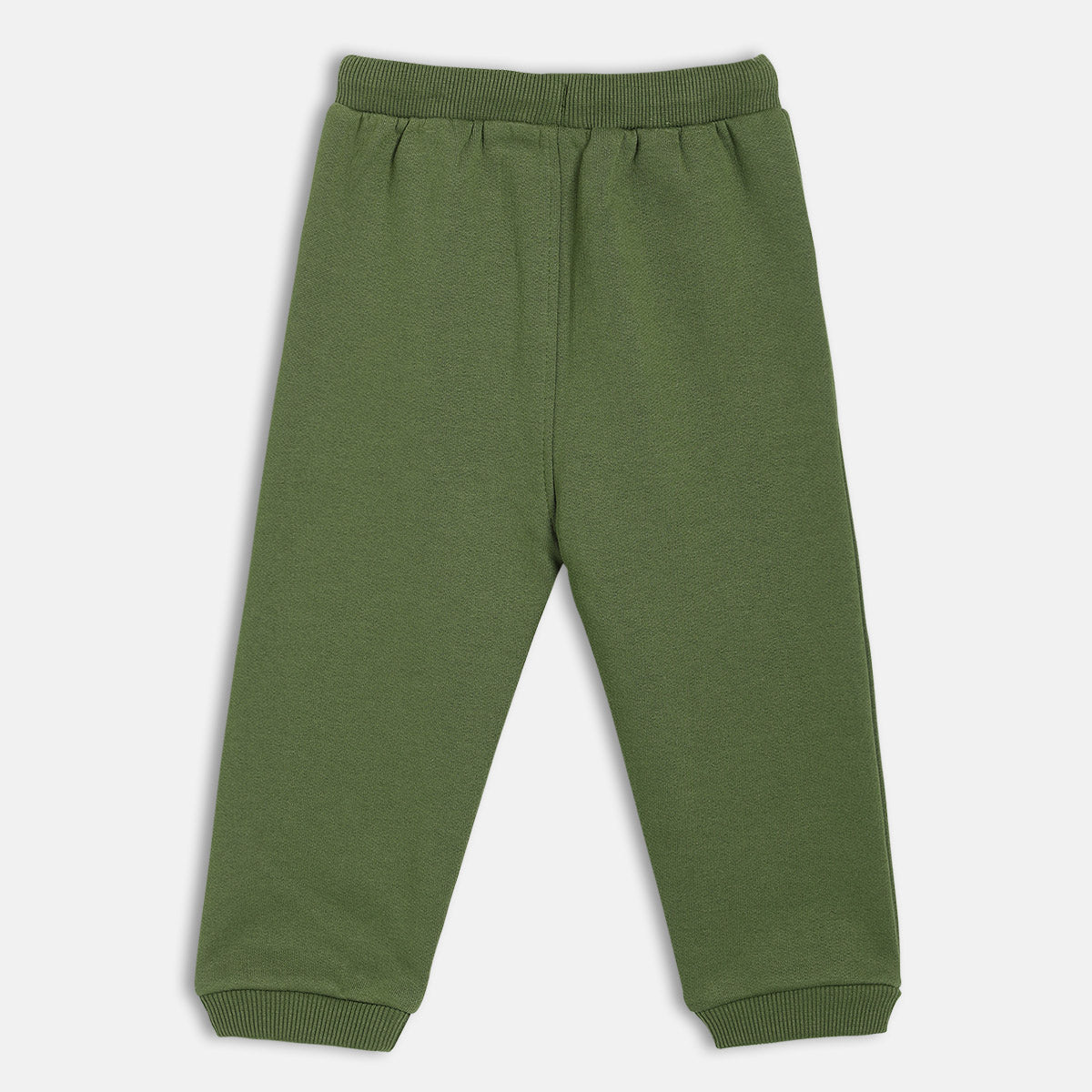 Boys Green Solid Jogger