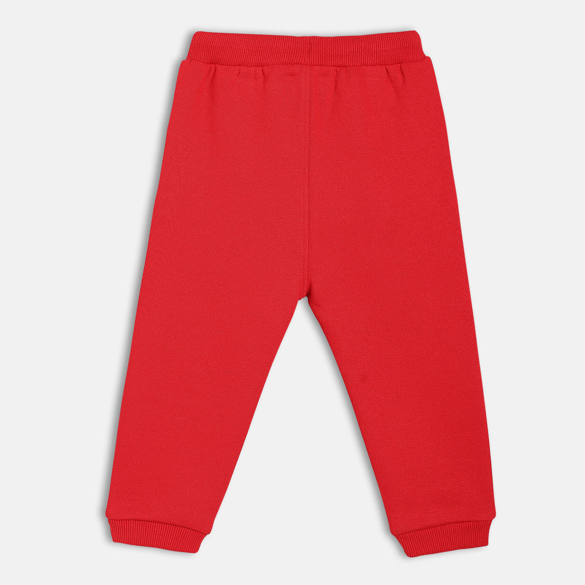 Boys Cotton Solid Joggers - Red