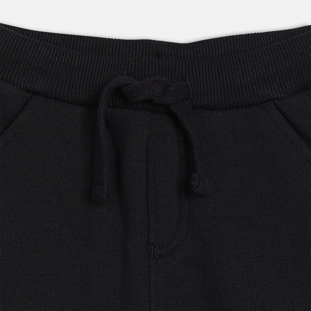 Boys Black Solid Jogger