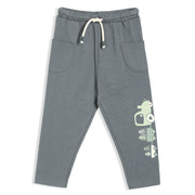 Boys Grey Elasticated Full Length Knit Bottom