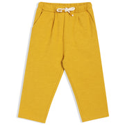 Boys Yellow Elasticated Full Length Knit Bottom