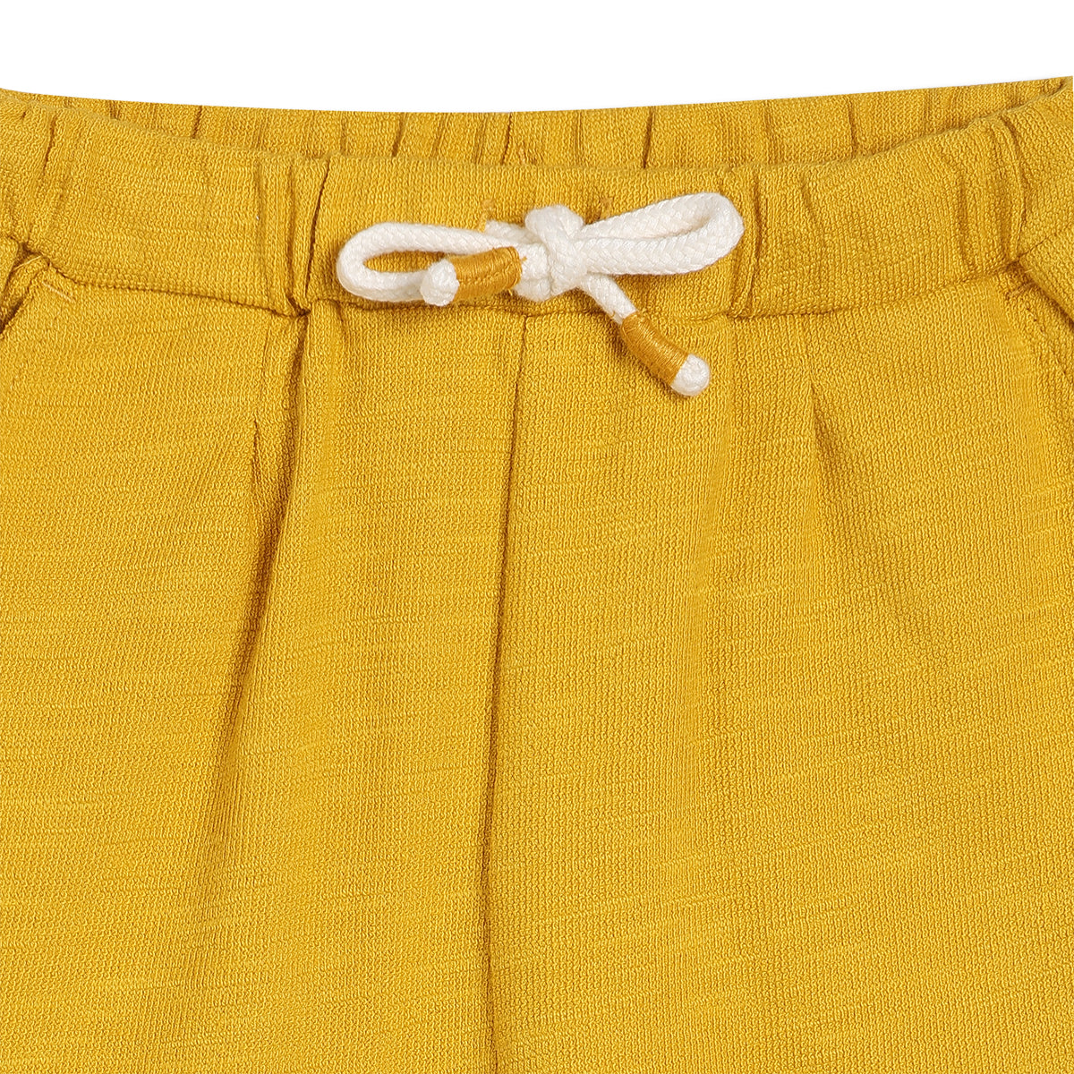 Boys Yellow Elasticated Full Length Knit Bottom