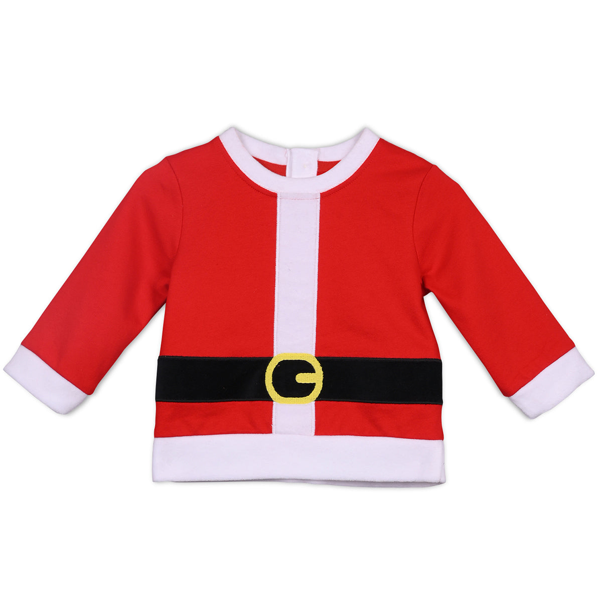 Boys Cotton Full Sleeve Solid Clothing Set - Black & Red