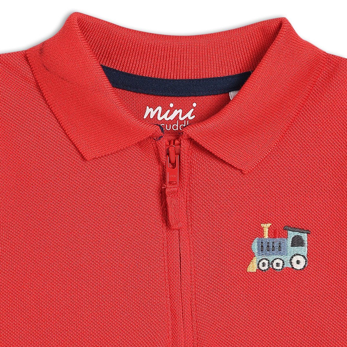 Red Baby Boys Full Sleeve Polo