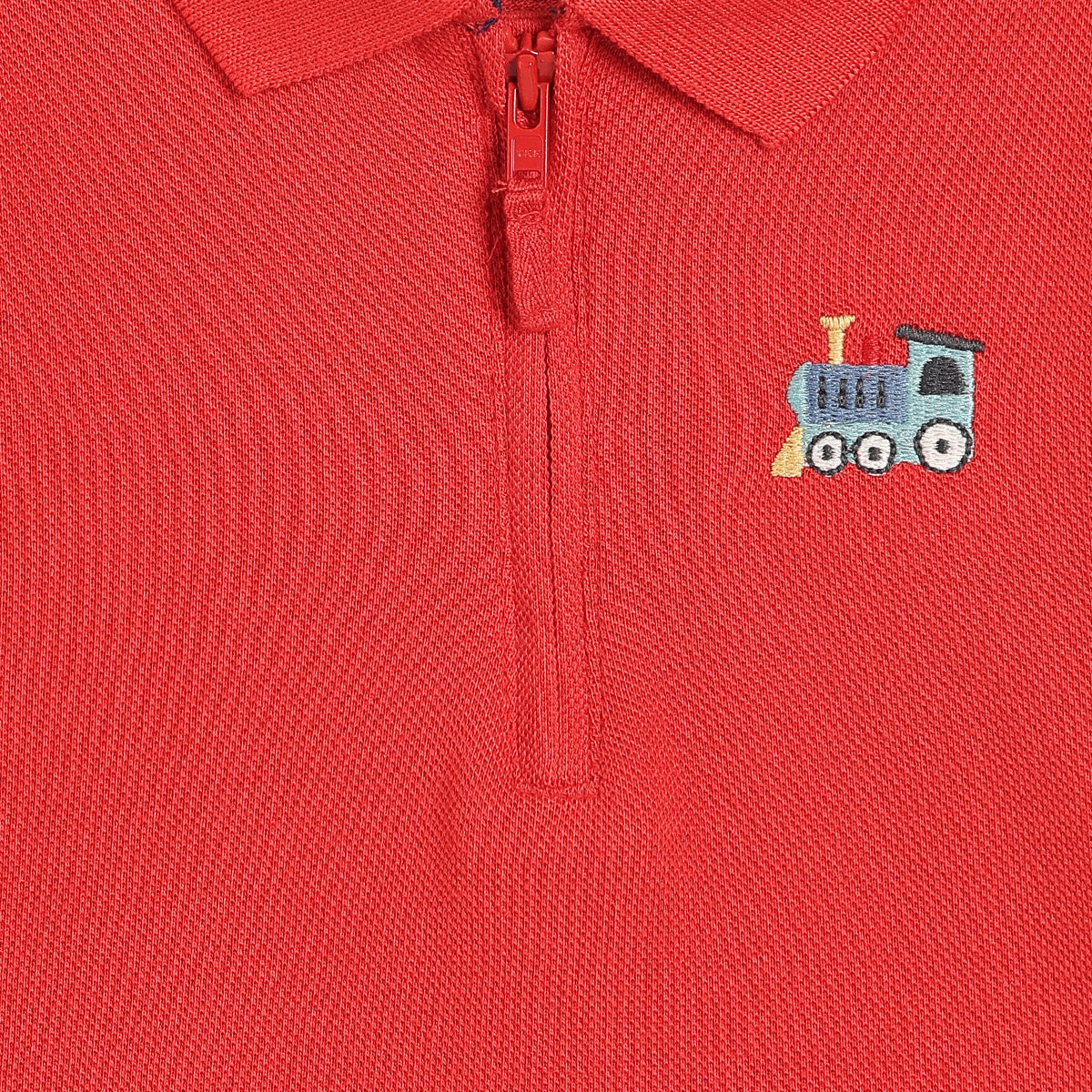Red Baby Boys Full Sleeve Polo