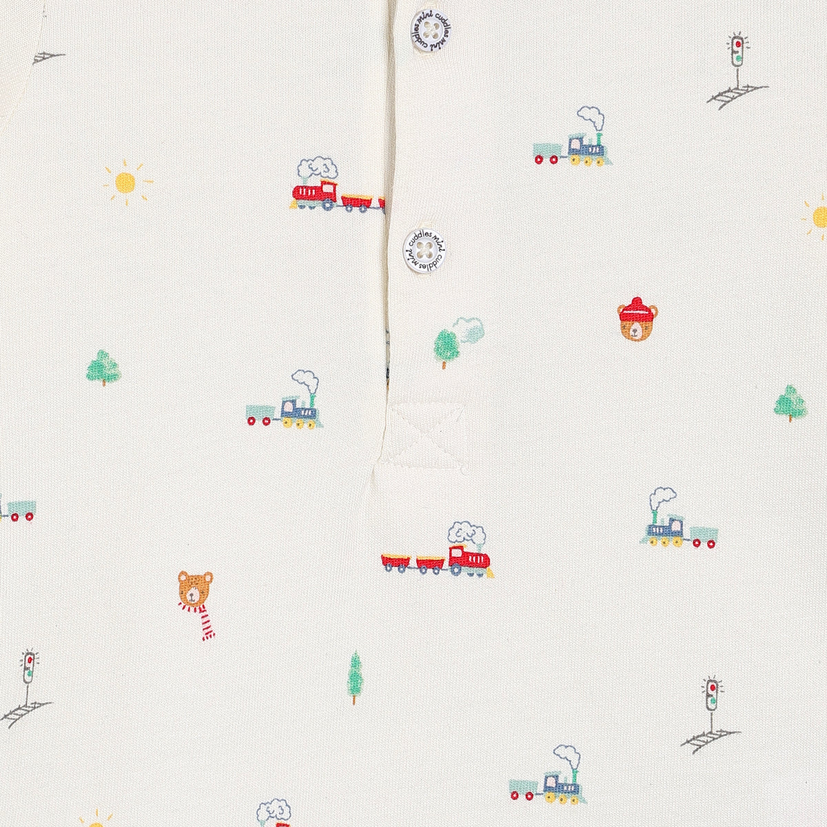 Boys White Round Neck Full Sleeve Polo