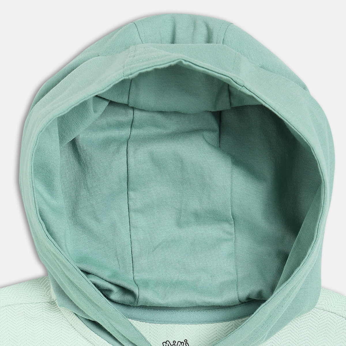 Boys Green Hooded Solid Shirt