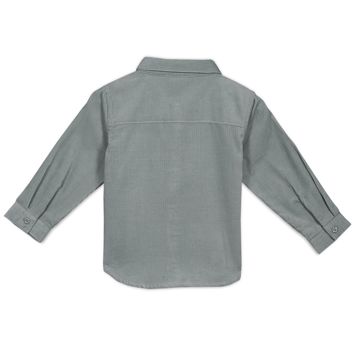 Boys Cotton Full Sleeves Solid Shirt - Grey