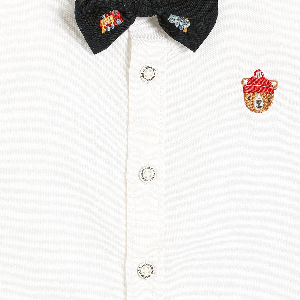 Boys White Collar Full Sleeve Shirt