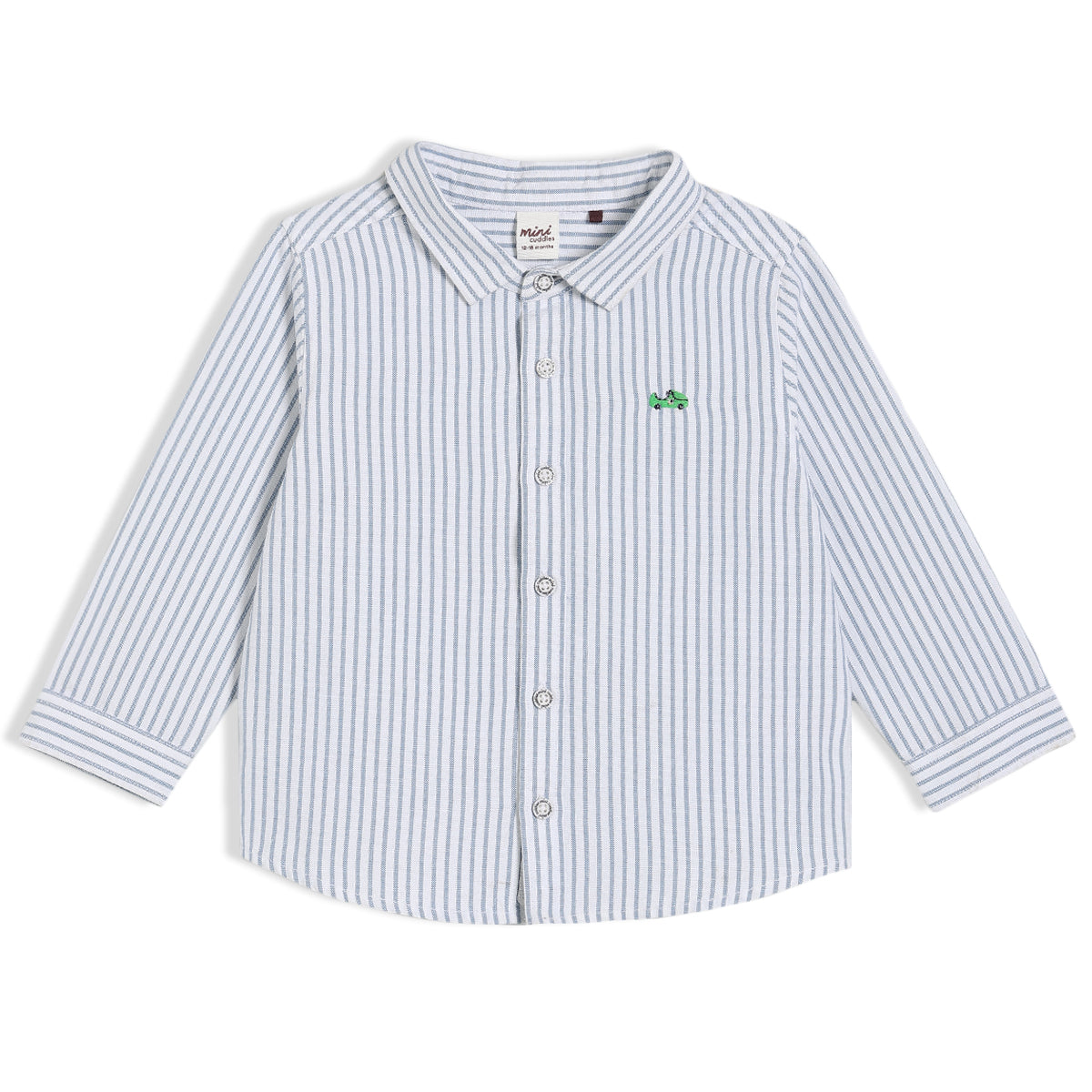 Boys White Collar Full Sleeve Shirt