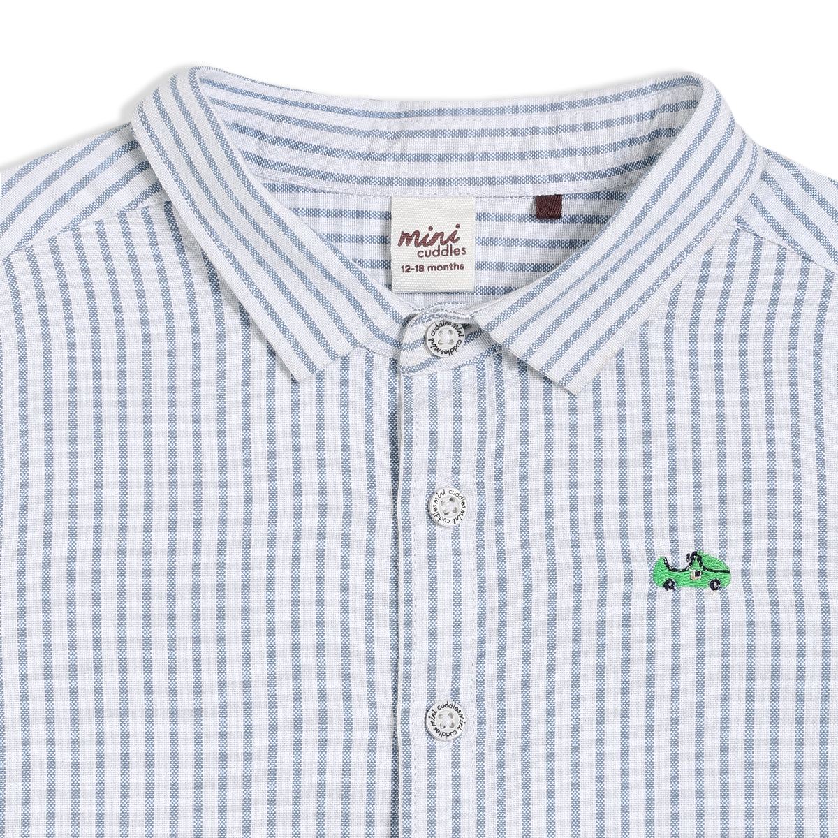 Boys White Collar Full Sleeve Shirt