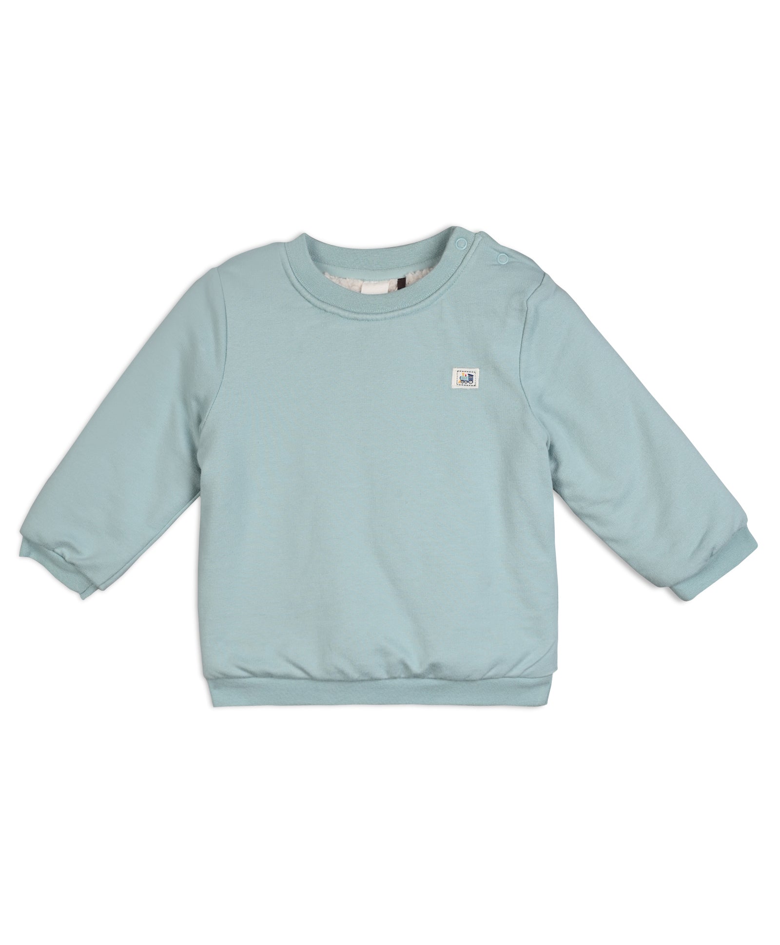 Blue Baby Boys Round Neck Full Sleeve Sweat Shirt