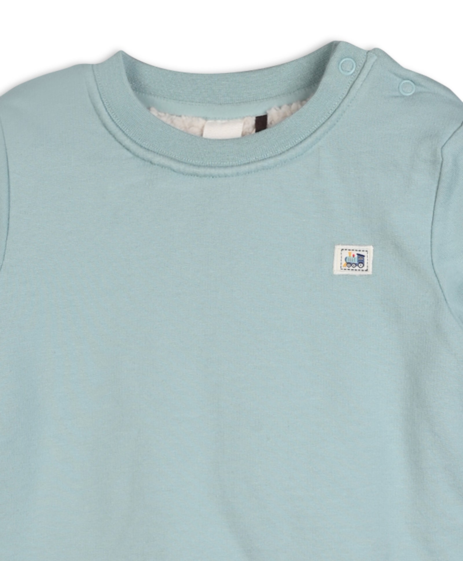 Blue Baby Boys Round Neck Full Sleeve Sweat Shirt