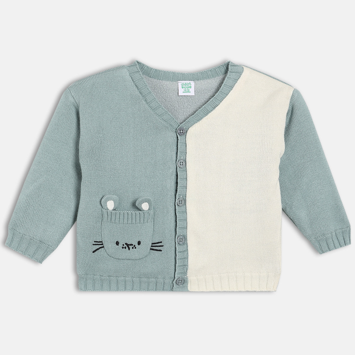 Boys Cotton Color block Sweater - Blue