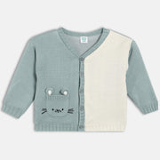 Boys Cotton Color block Sweater - Blue