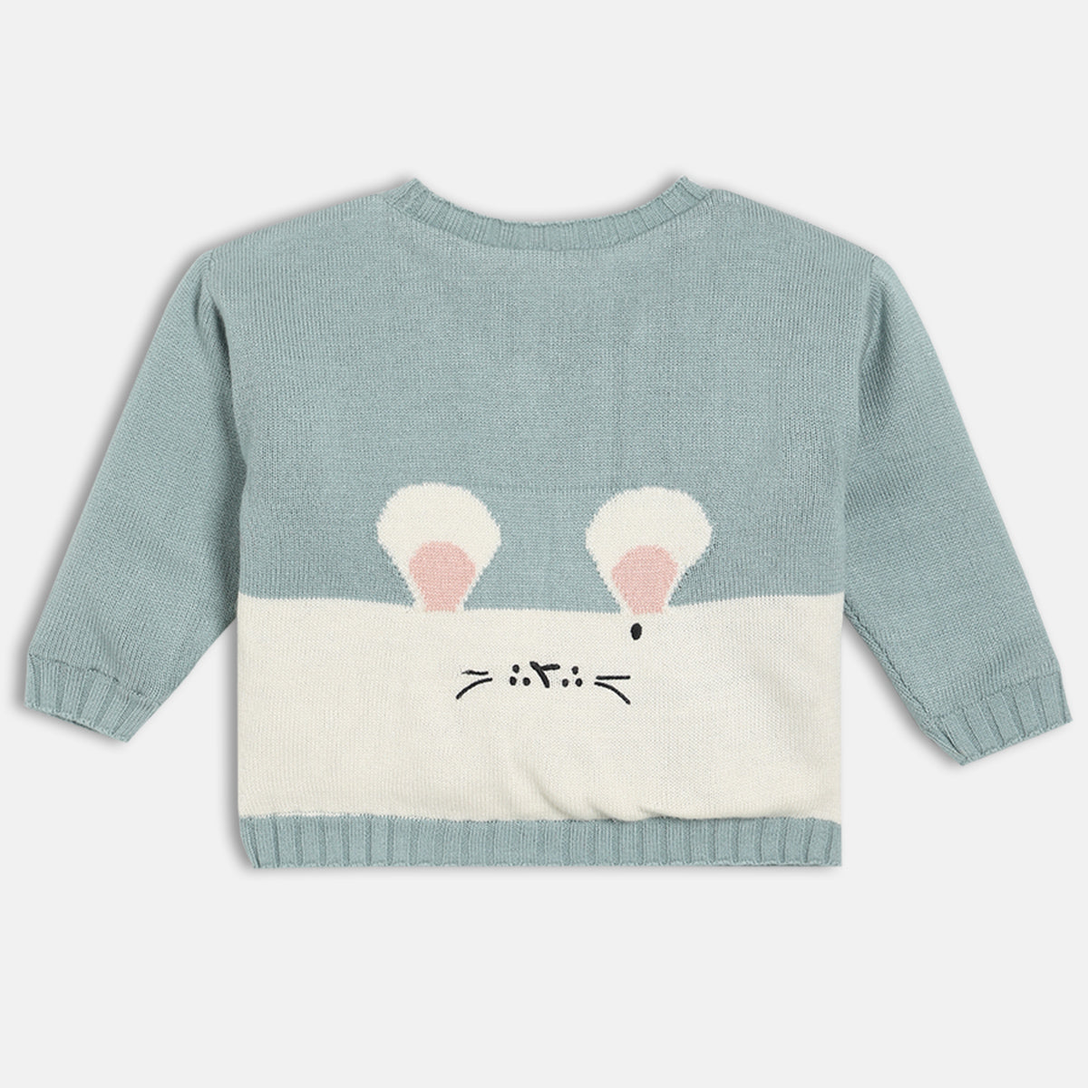 Boys Cotton Color block Sweater - Blue