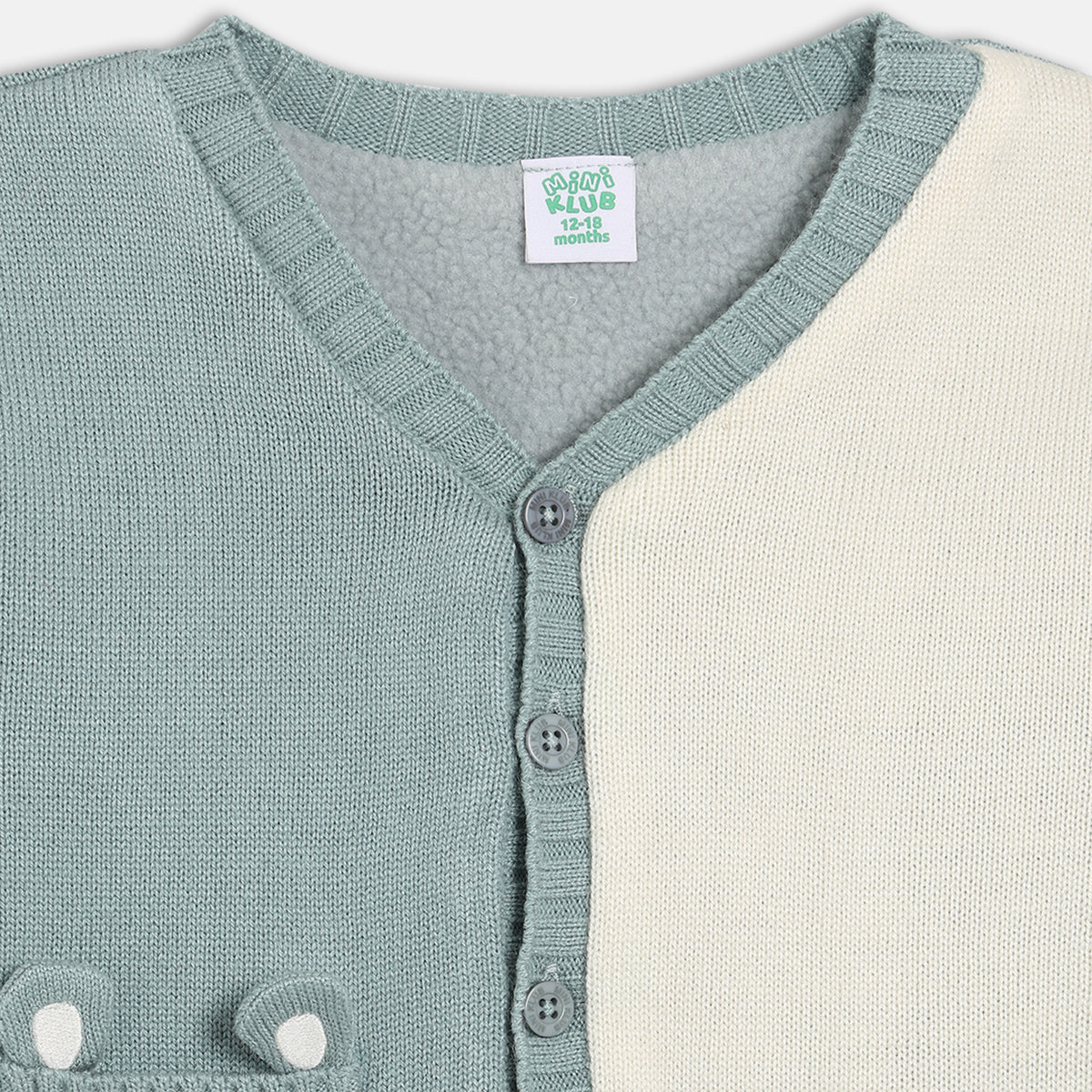 Boys Cotton Color block Sweater - Blue