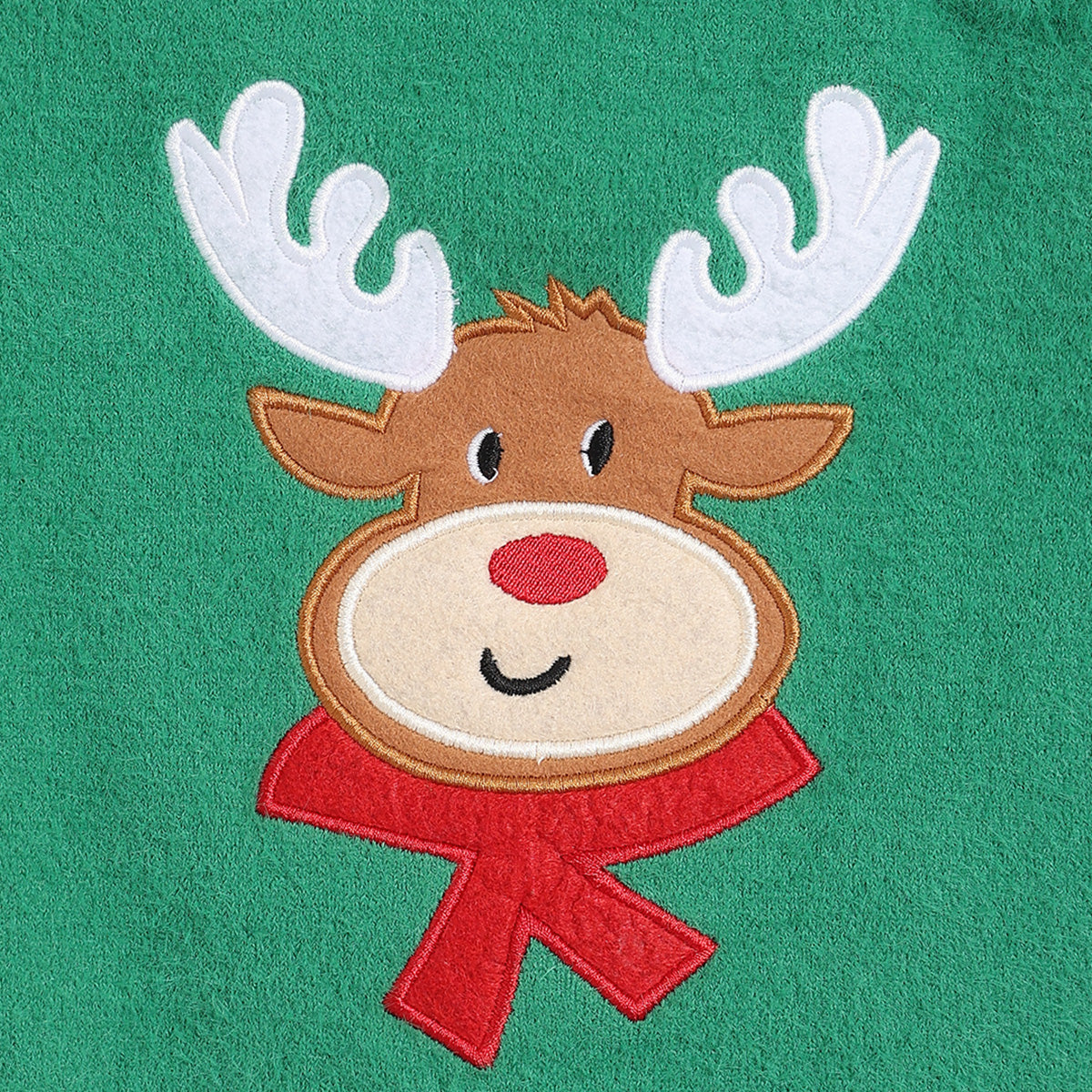 Boys Round Neck Full Sleeve Sweater - Green