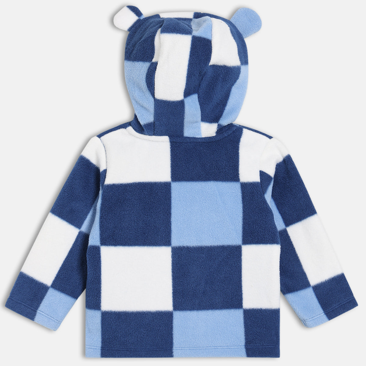 Boys Cotton Checks printed Top And Bottom - Blue