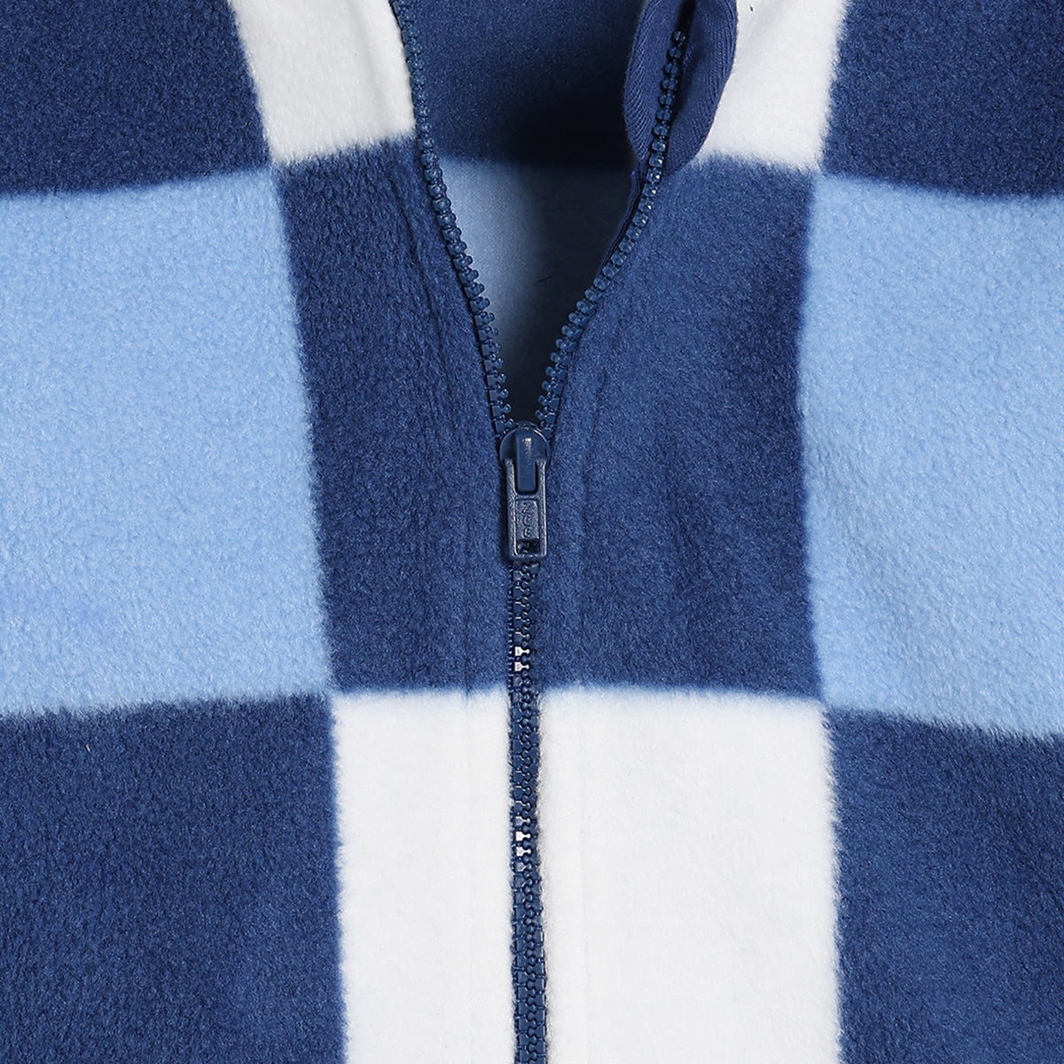 Boys Cotton Checks printed Top And Bottom - Blue