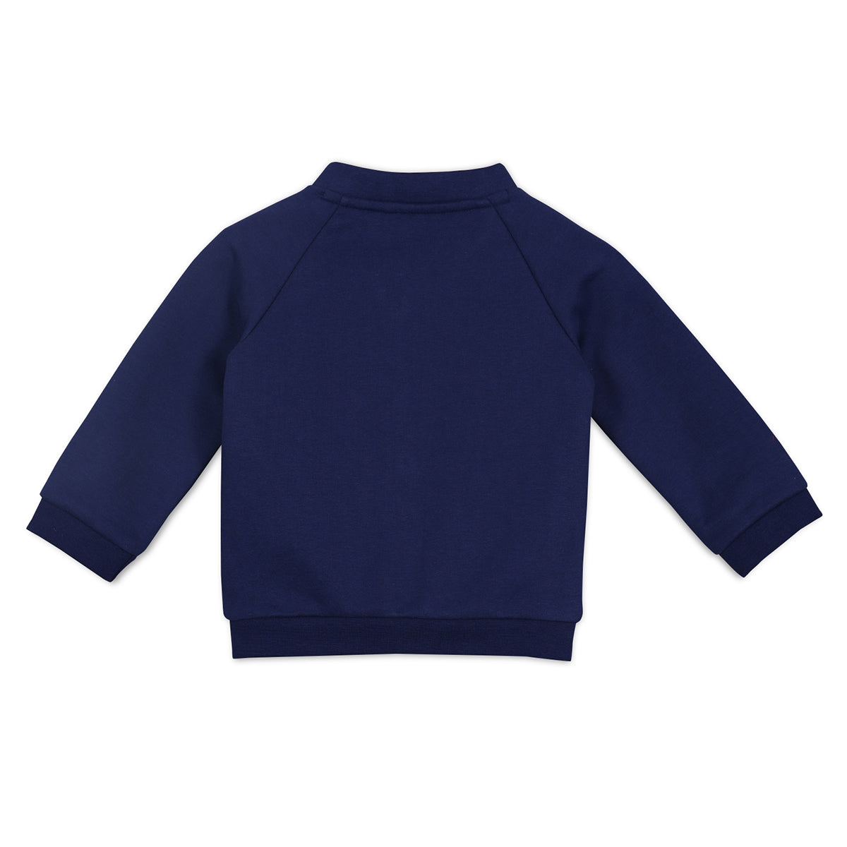 Navy Blue Baby Boys V-Neck Full Sleeve Top And Bottom