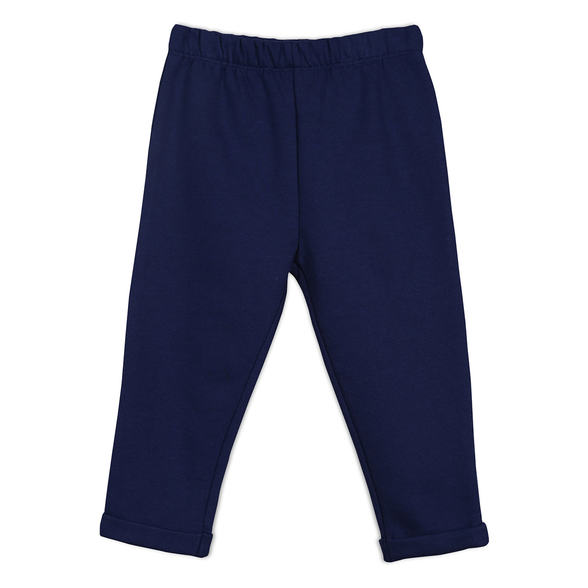 Navy Blue Baby Boys V-Neck Full Sleeve Top And Bottom