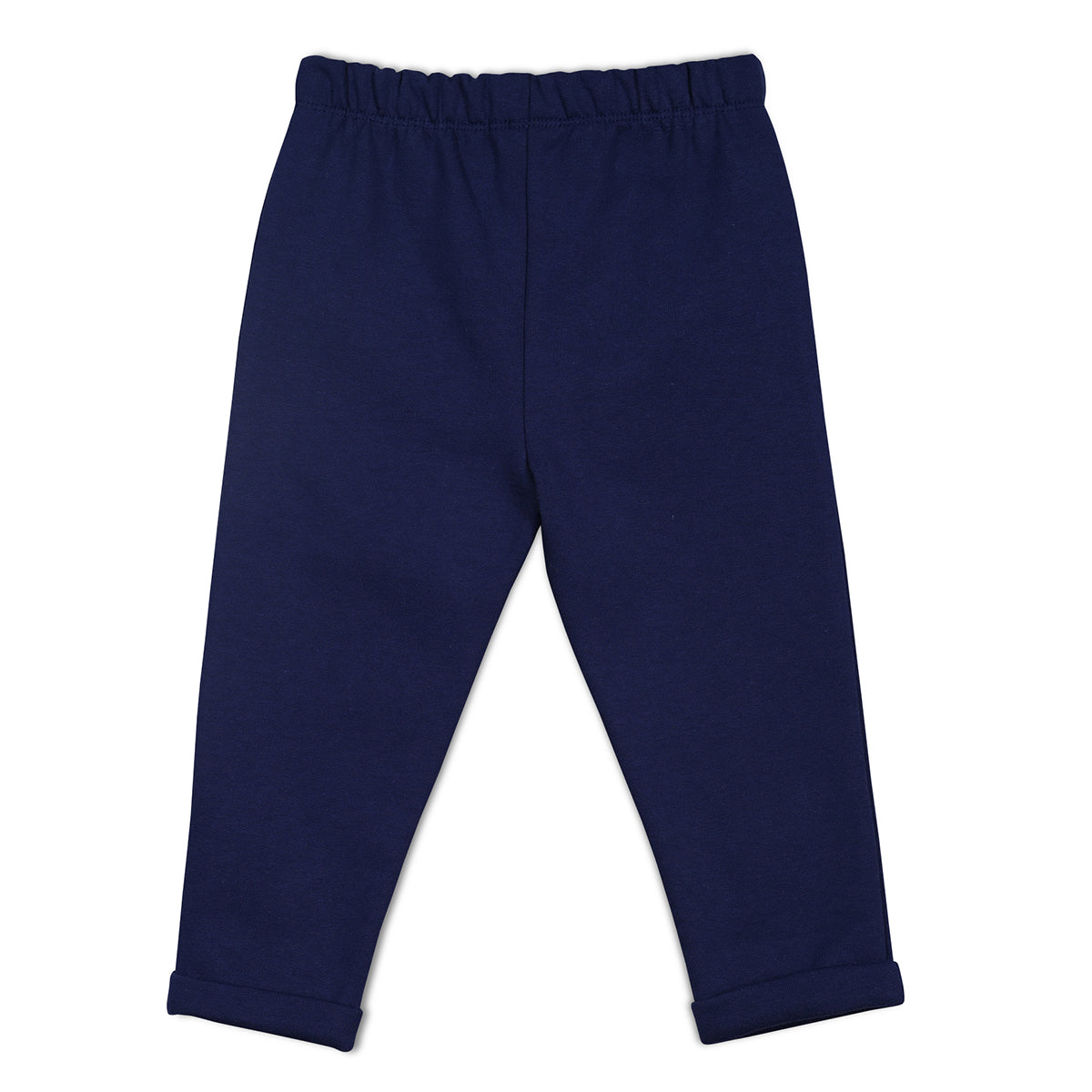 Navy Blue Baby Boys V-Neck Full Sleeve Top And Bottom