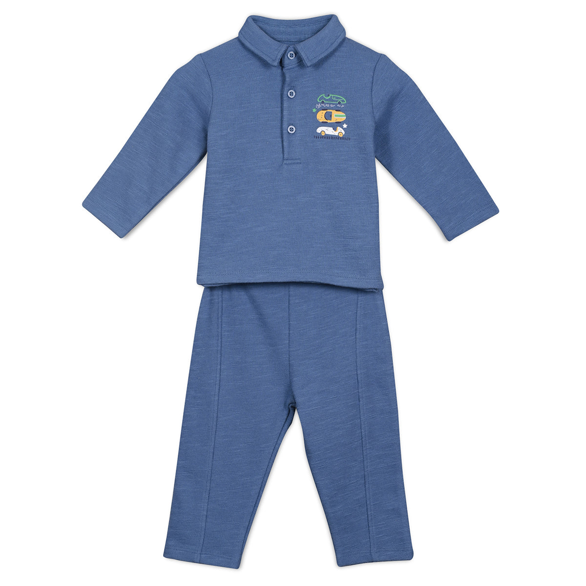 Blue Baby Boys Full Length Top And Bottom