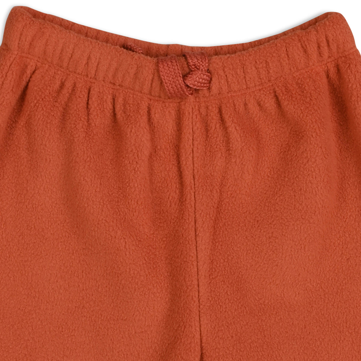 Boys Cotton Full Sleeve Text Embroidered Clothing Set - Rust Orange