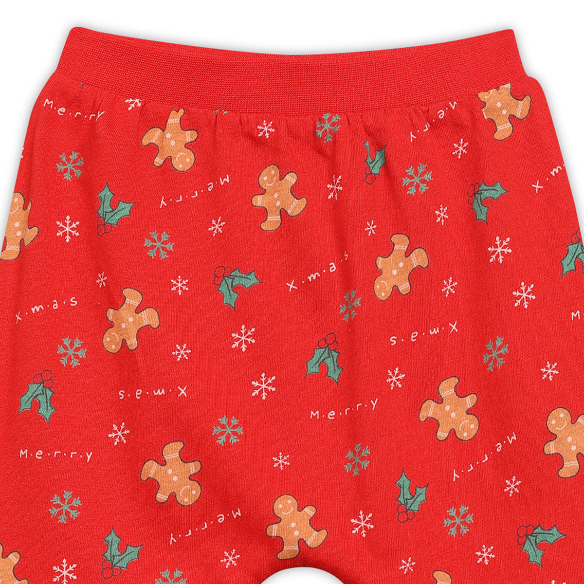 Boys Cotton Full Sleeve Conversational Printed Clothing Set - Red