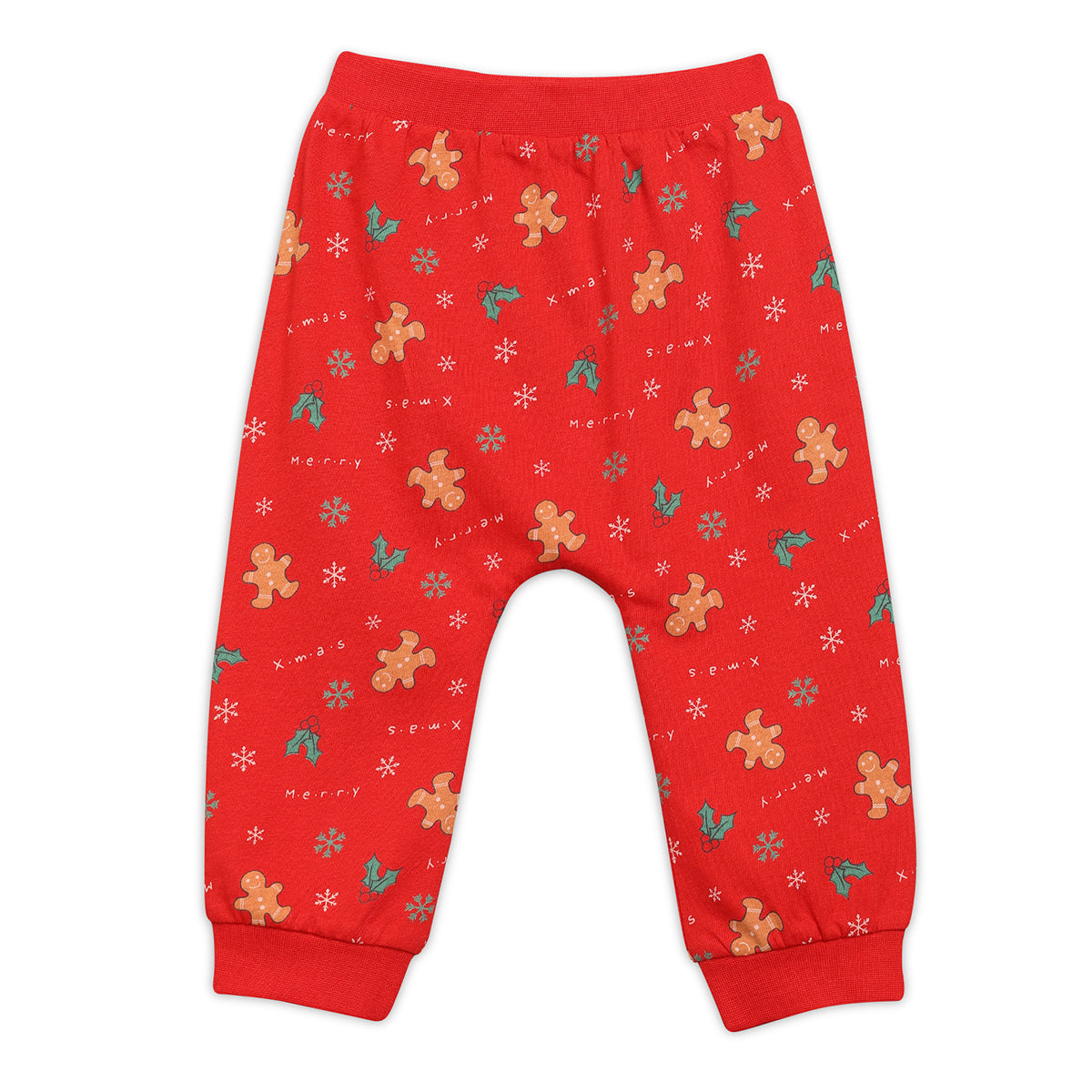 Boys Cotton Full Sleeve Conversational Printed Clothing Set - Red