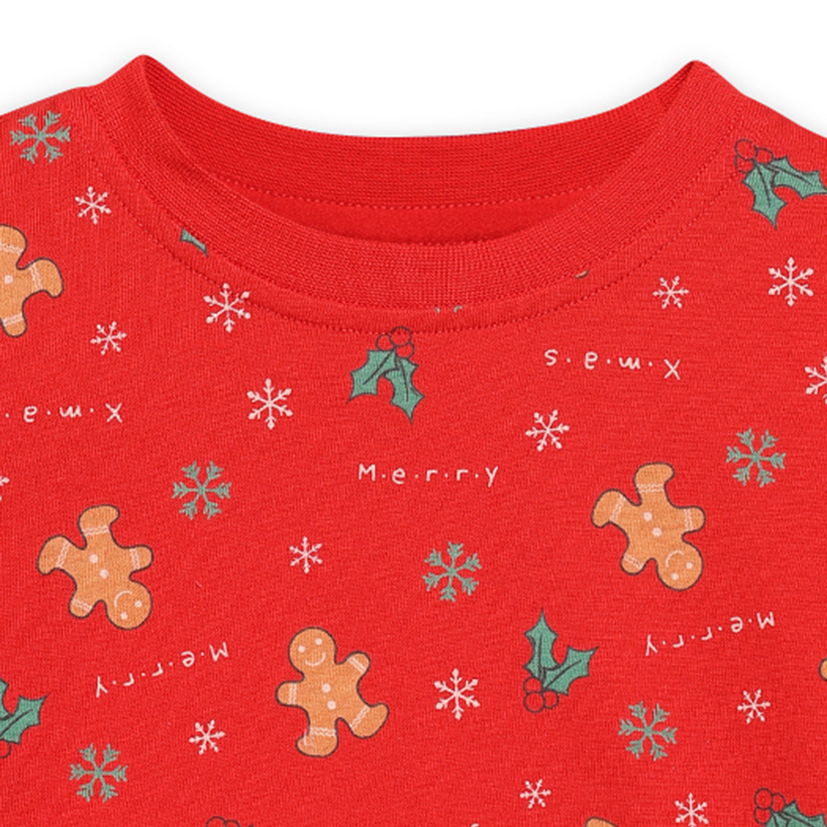 Boys Cotton Full Sleeve Conversational Printed Clothing Set - Red