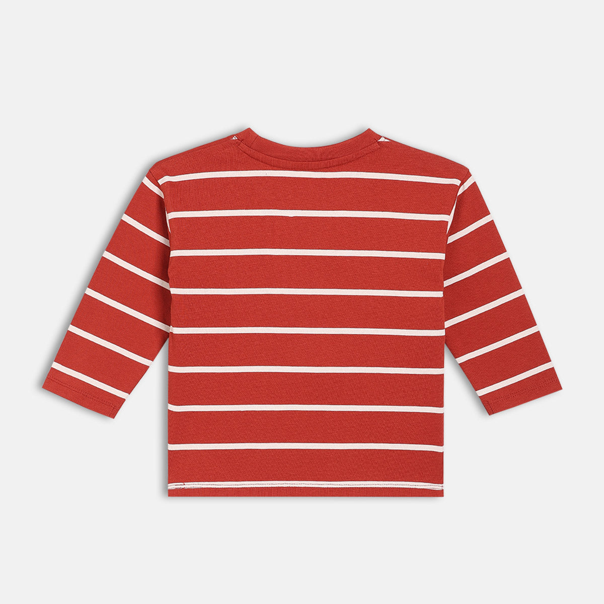 Boys Rust Collared Checked T-Shirt