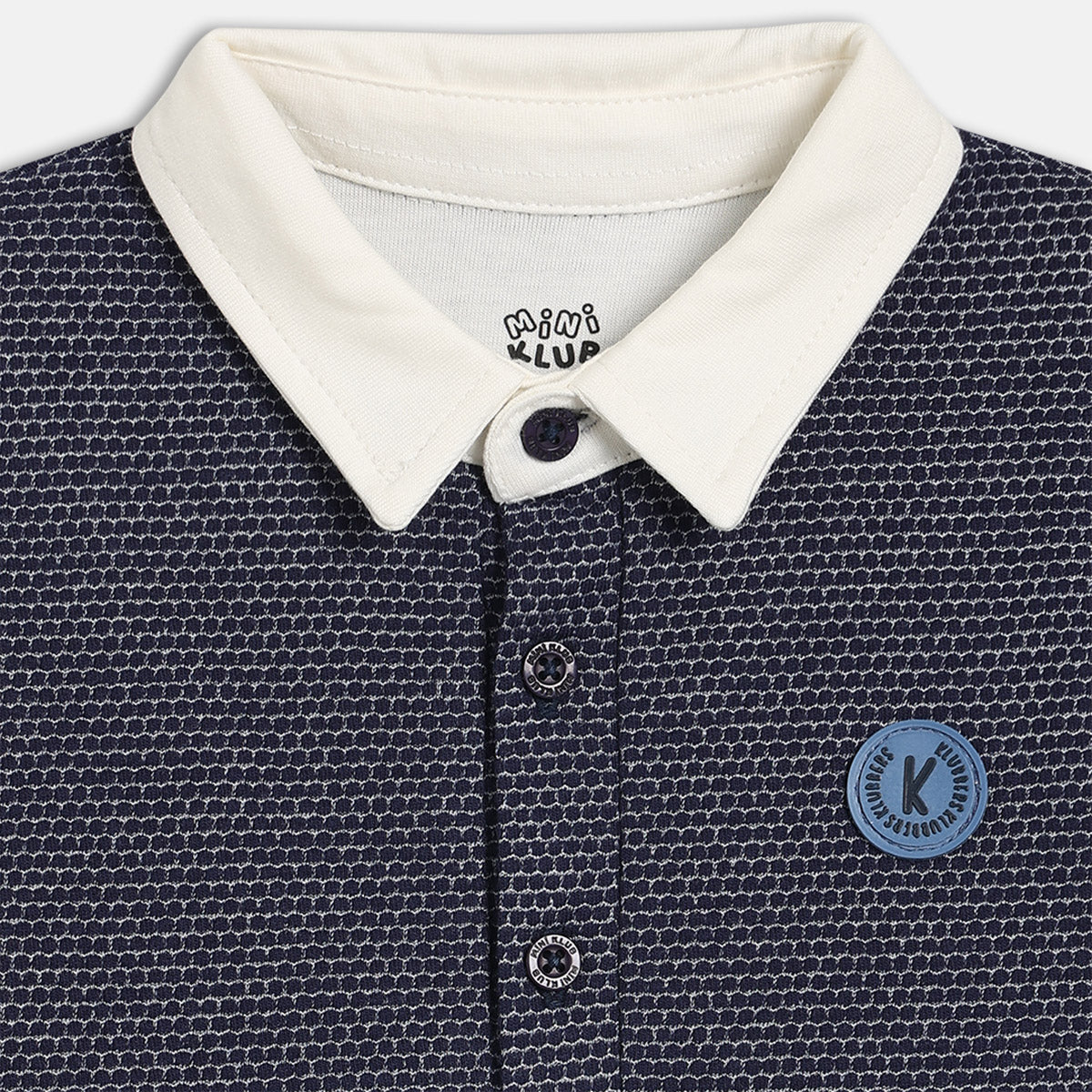 Boys Blue Half Open Full Sleeve T-Shirt