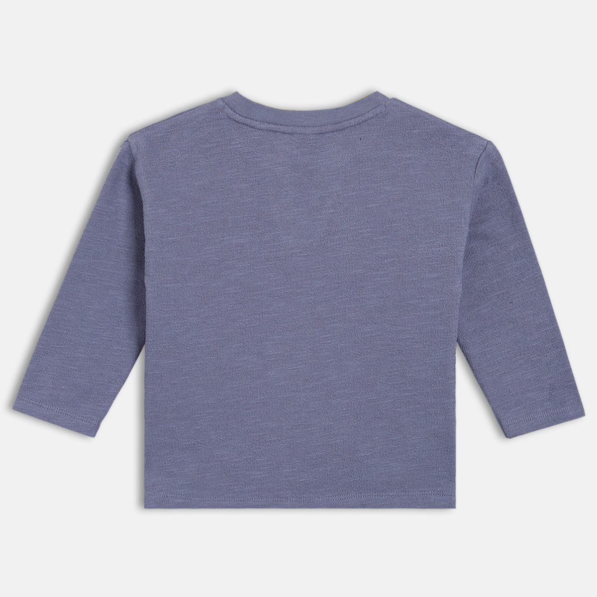 Boys Cotton Full Sleeves Solid Tee - Blue