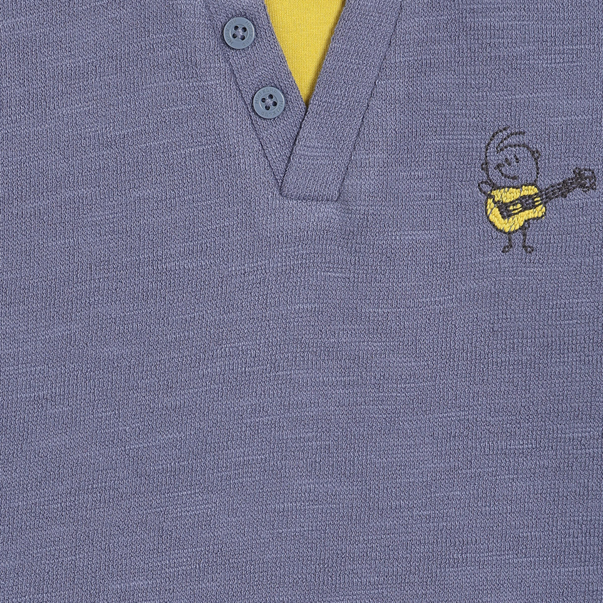 Boys Cotton Full Sleeves Solid Tee - Blue