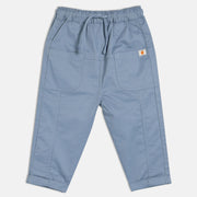 Boys Blue Elasticated Full Length Woven Pant