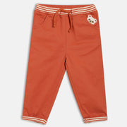 Boys Rust Elasticated Full Length Woven Pant