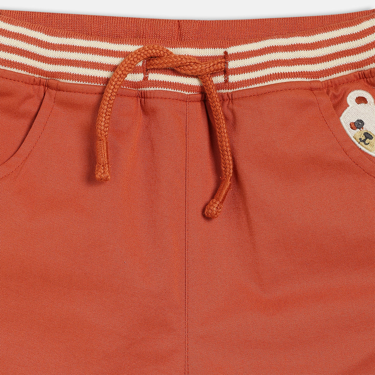 Boys Rust Elasticated Full Length Woven Pant
