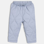 Boys Cotton Solid Woven Pant - Blue
