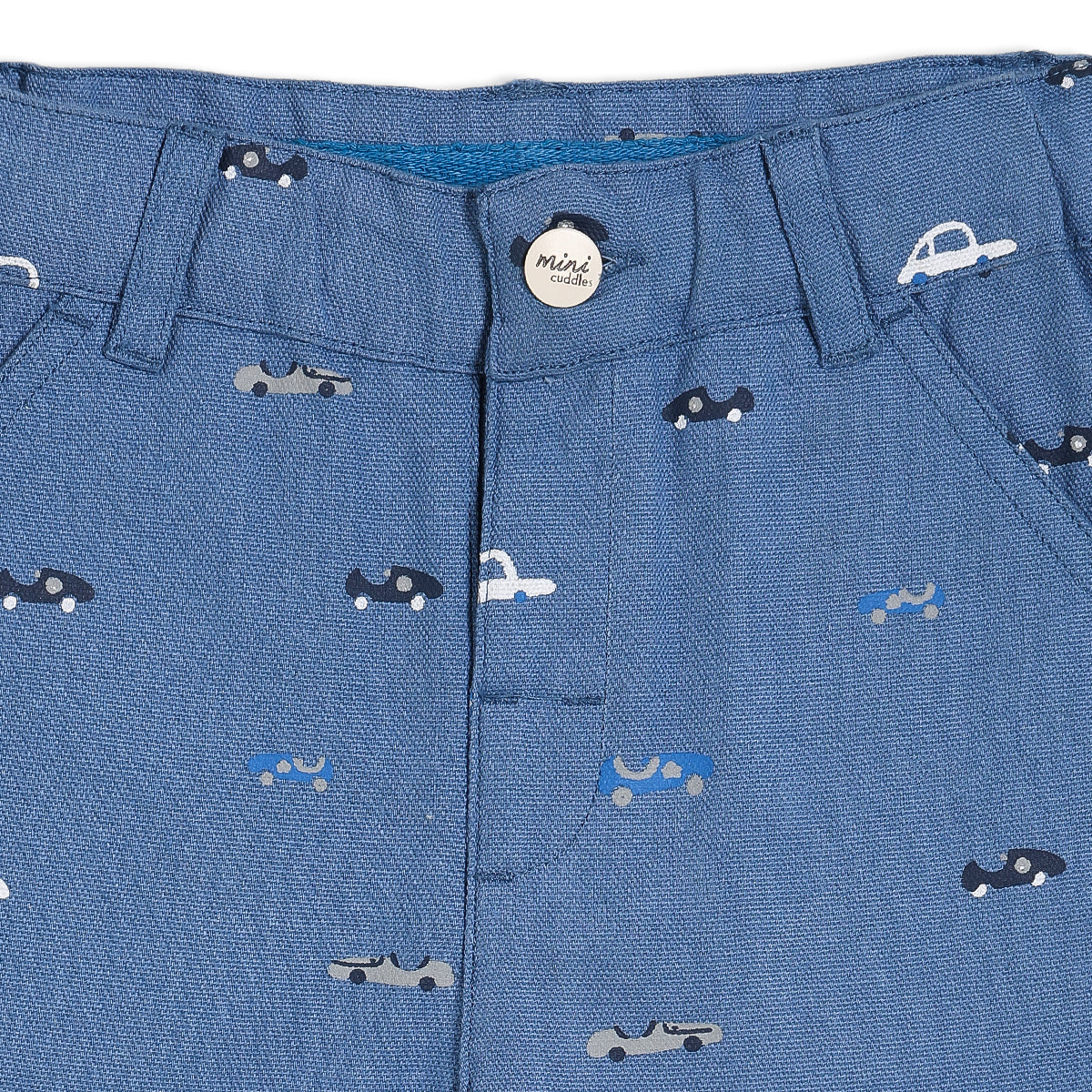 Boys Blue Elasticated Full Length Woven Pant