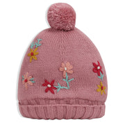 Baby Girl Knitted Cap, Pink