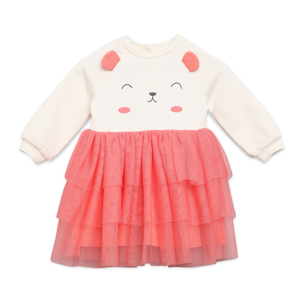Multi Baby Girls Round Neck Full Sleeve Dress
