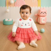 Multi Baby Girls Round Neck Full Sleeve Dress