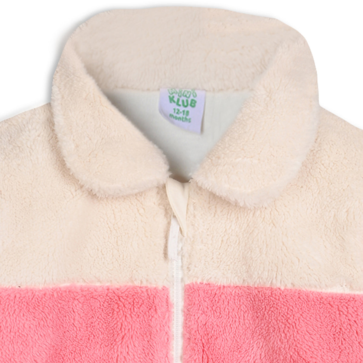 Girls Cotton Full Sleeves Solid Jacket - Pink
