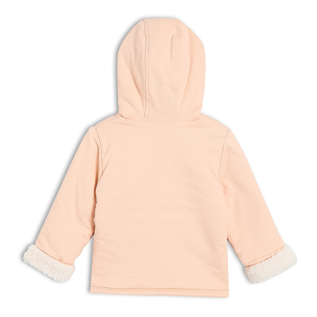 Baby Girls Hooded Jacket, Peach