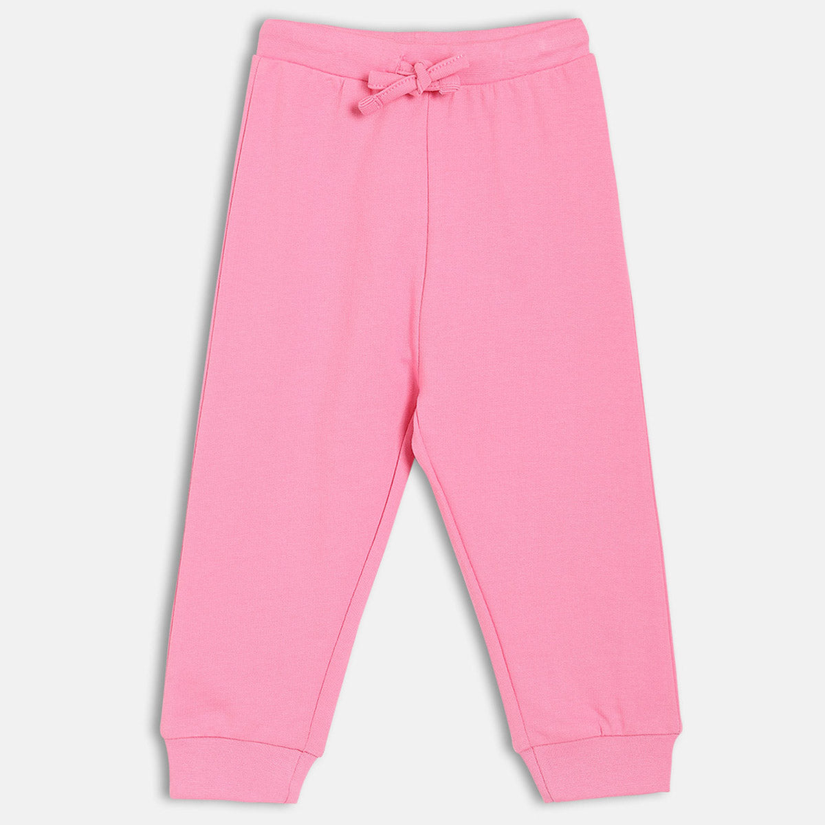 Girls Pink Solid Jogger