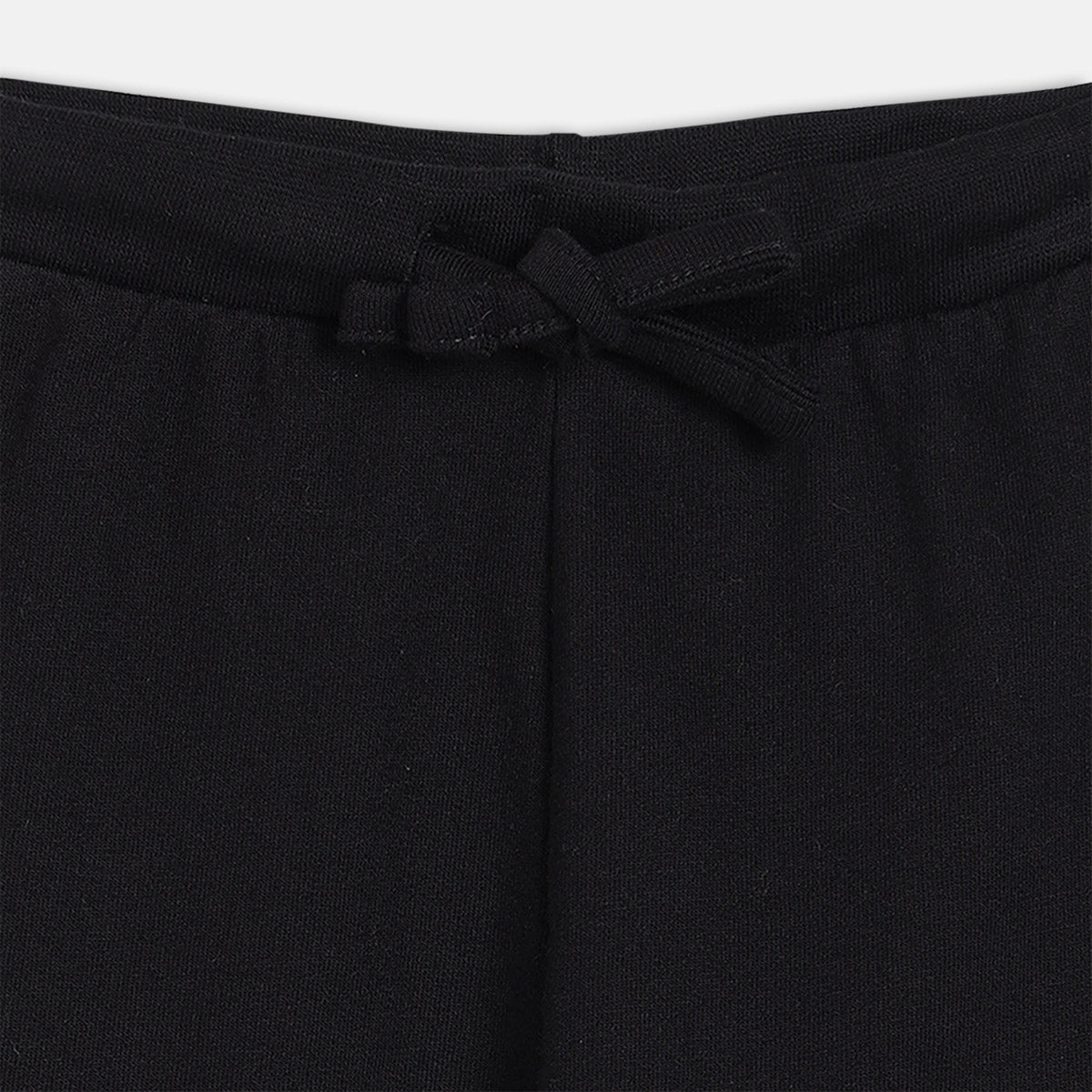 Girls Black Solid Jogger